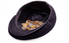 Coins in a cap